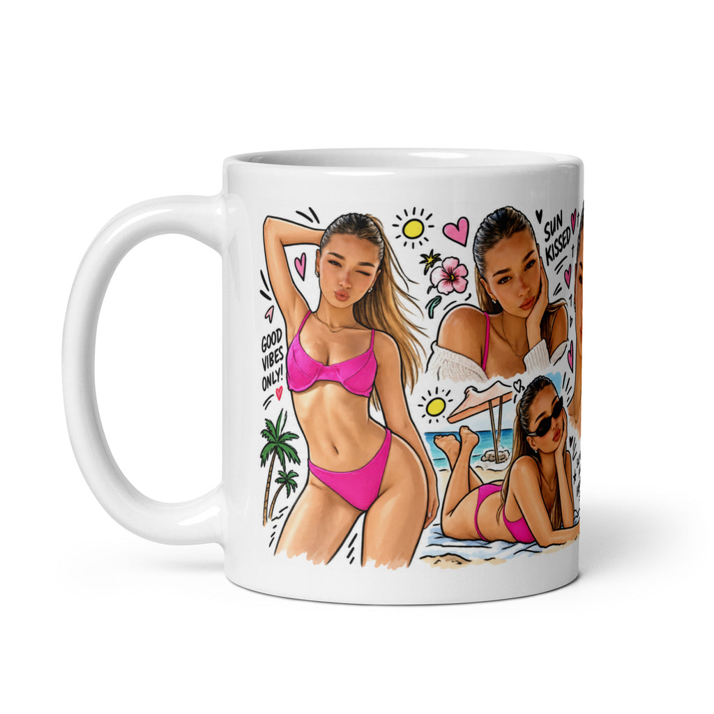 Personalized Cartoon Caricature Mug – Custom Photo Coffee Cup