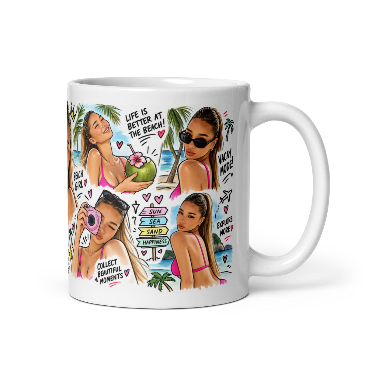 Personalized Cartoon Caricature Mug – Custom Photo Coffee Cup