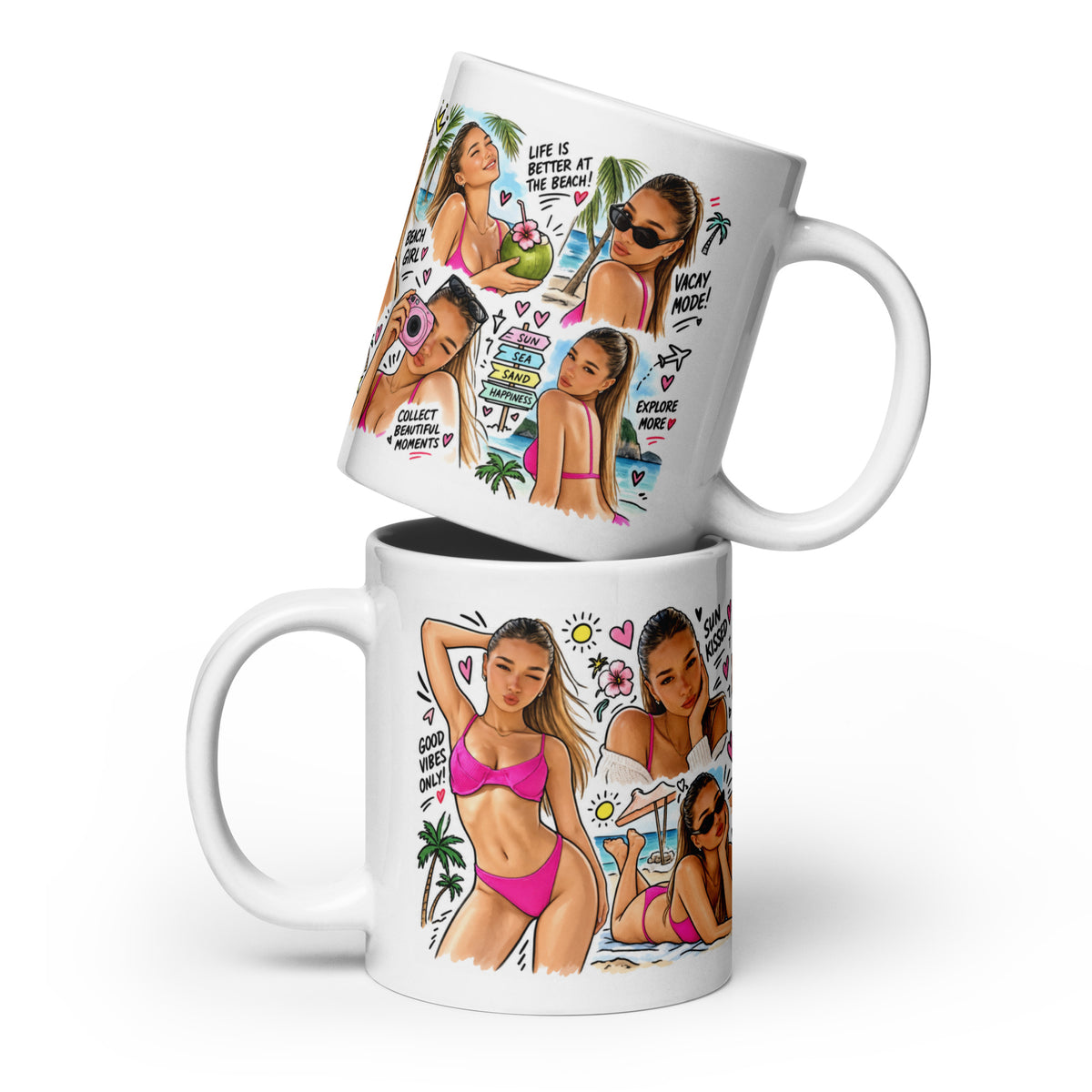 Personalized Cartoon Caricature Mug – Custom Photo Coffee Cup